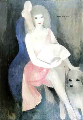 Young Woman with Poodle