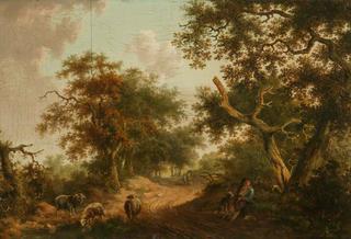 羊和牧羊人的风景