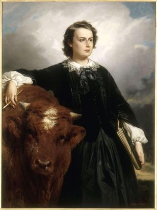 Rosa Bonheur with bull