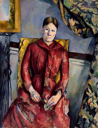 Madame Cézanne in a Red Dress