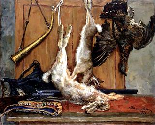 Still Life. Hares and grouse