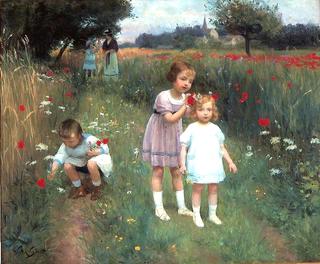 Children in a Poppy Field