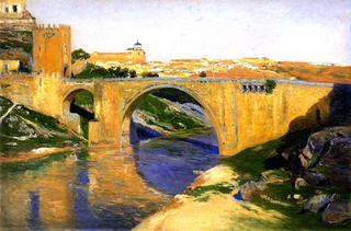 El puente de Alcantara, Toledo