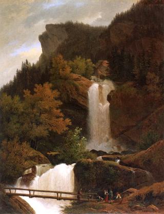 The Waterfall of Wandel, near Brienz