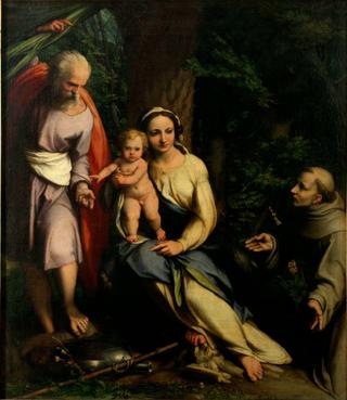 The Rest on the Flight to Egypt with Saint Francis