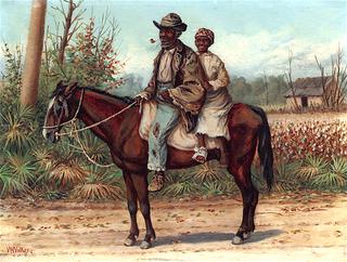 Two Figures on a Horse