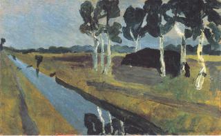 Landscape with a Bog Canal