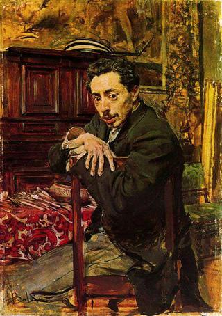 画家若阿金·阿劳乔·鲁亚诺的肖像