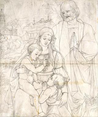 Holy Family with John the Baptist as a Boy