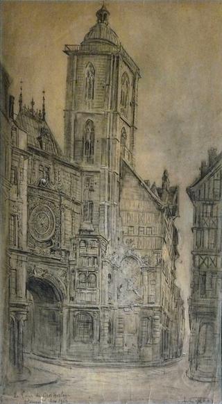 Rouen, la tour du Gros Horloge