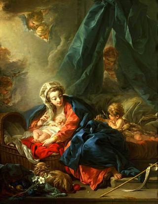 Madonna with Child and St John the Baptist