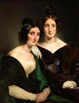 Portrait of Carolina Grassi and Bianca Bignami -The Gabrini Sisters