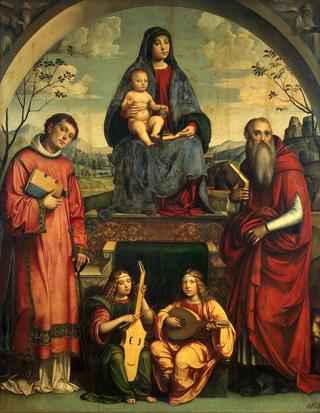 Madonna and Child with Saints Lawrence and Jerome