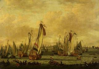 在阿姆斯特丹之前的一场海军陆战队的假战斗