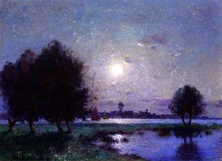 Banks of the Loire in Moonlight