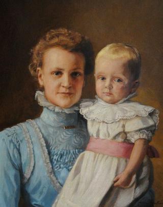 Portrait of Amy Krouthén with Her Son Gunnar