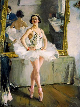 芭蕾舞演员O.V.列佩申斯卡娅的肖像