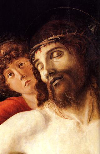 The Dead Christ Supported by Two Angels [detail]