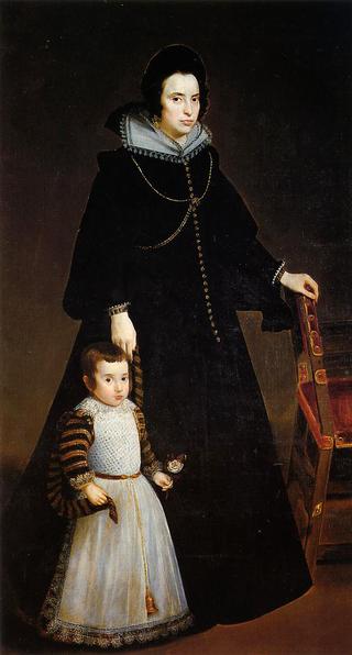 Antonia de Ipeñarrieta y Galdós with her Son, Luis