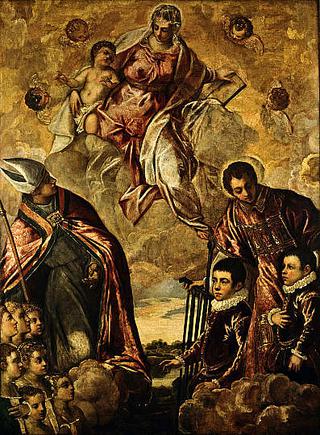 圣劳伦斯和圣主教赠送给圣母的威尼斯家庭