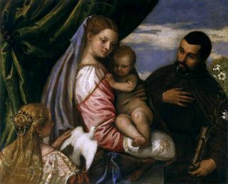 Madonna with Child and St Catherine and Michele Spaventi