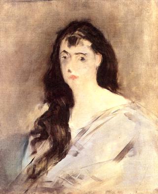 Young Woman with Disheveled Hair