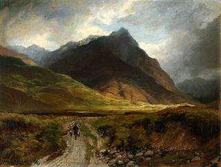 Samuel Bough Mountain Valley with a Drover
