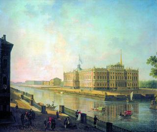 View of the Mikhailovsky Castle in St. Petersburg