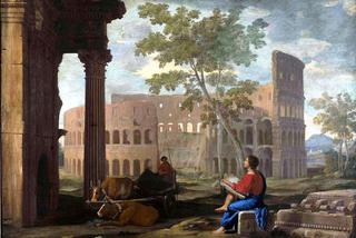 The Colosseum, with an Artist Sketching