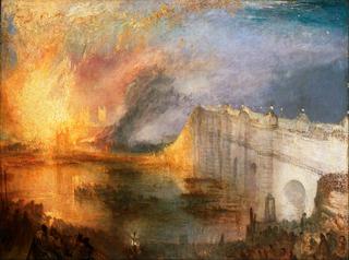 《上议院和下议院的燃烧》，1834年10月16日