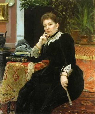 Portrait of O. S. Aleksandrova-Geins.