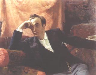Portrait of actor and dramatist Grigory Grigorievich Ghe.