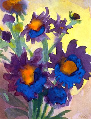 Blue Violet Blossoms