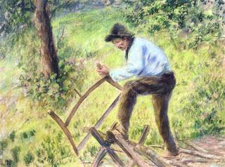 Pere Melon Sawing Wood