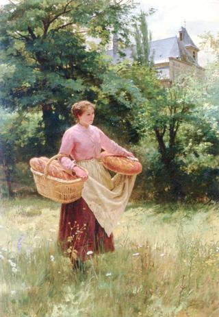 Girl with Loaves of Bread