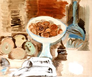 Still Life with Dish of Nuts