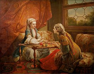 Sultan's Wife Embroidering