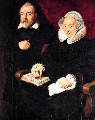 Portrait of Elisabeth Mertens and Her Late Husband Frans Francken I
