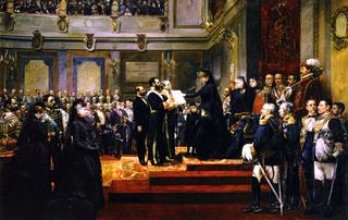 哈布斯堡摄政王玛丽亚·克里斯蒂娜对1876年宪法的承诺
