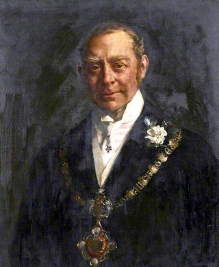 Hugh Cecil Lowther, 5th Earl of Lonsdale, Wearing the Whitehaven Mayoral Chain