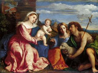 The Virgin and Child with Saints Catherine and John the Baptist