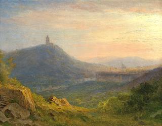 Hilly Landscape with a Castle Ruin