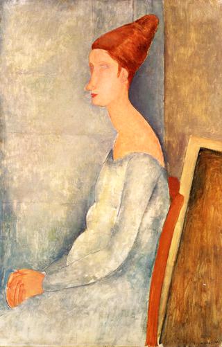 Portrait of Jeanne Hebuterne Seated in Profile