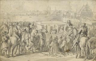 Entry of Louis XIV and Marie-Thérèse into Douai in 1667