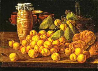 Still-life with Apricots and Buns
