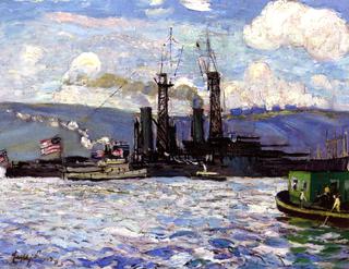 Battleships on the Hudson