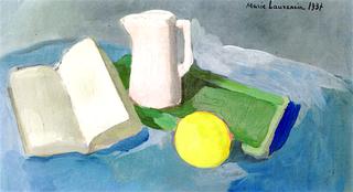 Still Life with Book, Lemon and Pitcher