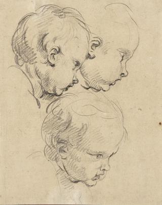Study of the Heads of three Putti