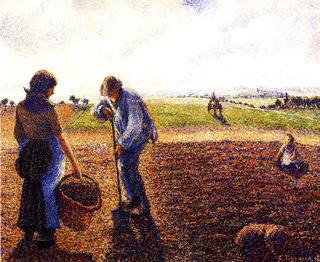 Peasants in the Field, Eragny
