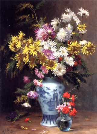 Floral Arrangement in an Oriental Vase